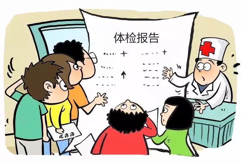 体检报告单卡通图片